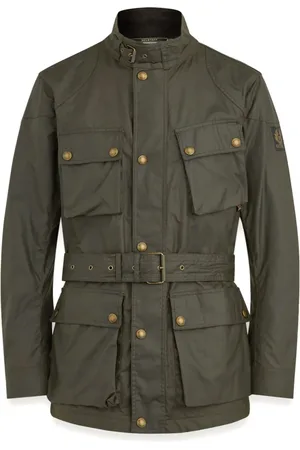 Belstaff Jassen, Heren, Groen, L, Katoen, Trialmaster Groene Jas