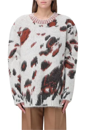 Stella McCartney Truien, Dames, Veelkleurig, S, Wol, Kleurrijke Abstracte Gebreide Trui
