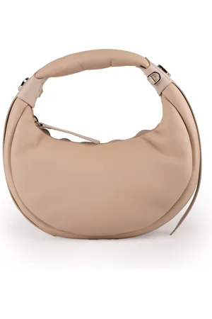 Hogan Tassen, Dames, , ONE Size, Katoen, Kleine ivoorkleurige leren schoudertas