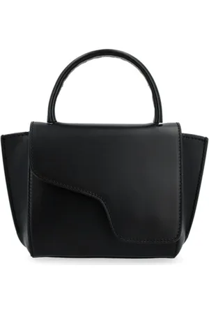 ATP Atelier Tassen, Dames, Zwart, ONE Size, Zwarte leren Montalcino tas