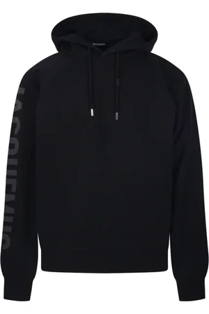 Jacquemus Sweatshirts & Hoodies, Heren, Zwart, S, Katoen, Zwarte Typo Sweatshirt voor Mannen