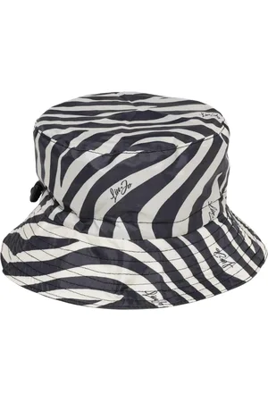 Liu Jo Accessoires, Dames, Zwart, ONE Size, Elegant Zebra Print Bucket Hat