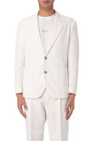 HUGO BOSS Jassen, Heren, , S, Natuurlijke Twee Knoop Blazer Reverskraag