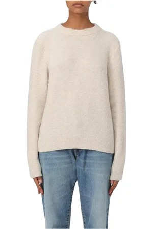 K-Way Truien, Dames, , L, Zwarte Gebreide Crew Neck Sweater