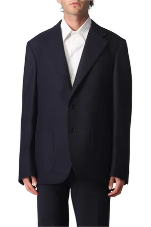 FAY Jassen, Heren, Blauw, XL, Moderne Blauwe Blazer voor Mannen