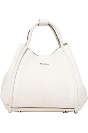 Max Mara Tassen, Dames, Wit, ONE Size, Leer, Witte Leren Mini Schoudertas