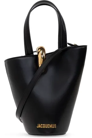 Jacquemus Tassen, Dames, Zwart, ONE Size, Katoen, Zwarte Emmer Tas