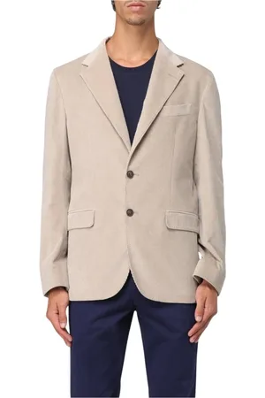 FAY Jassen, Heren, , M, Katoen, Corduroy Blazer Notch Lapel