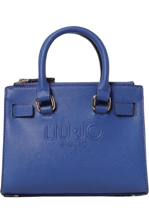 Liu Jo Tassen, Dames, Blauw, ONE Size, Leer, Blauwe Leren Schoudertas