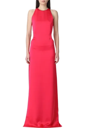 GENNY Kleedjes, Dames, Roze, 2Xs, Fuchsia Maxi Jurk voor Vrouwen