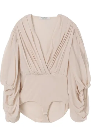 Serafini Tops, Heren, Roze, S, Chique Kant-Trimmed Bodysuit in Roze