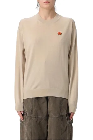 Kenzo Truien, Dames, , S, Wol, Geborduurde Bloemen Pullover Sweater