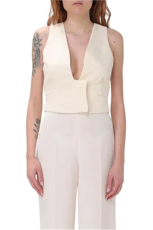 Twin-Set Jassen, Dames, , S, Stijlvolle V-hals vest