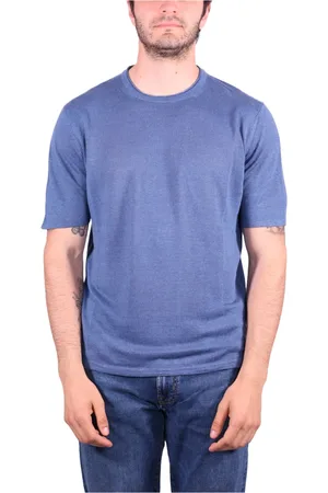 Roberto Collina Tops, Heren, Blauw, 2Xl, Denim, Denim T-shirts en Polos