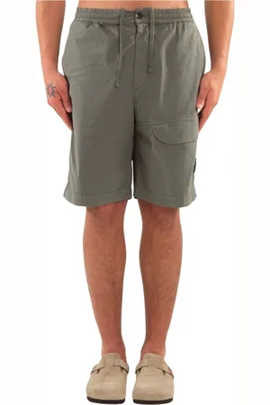 C.P. Company Korte broeken, Heren, Groen, 2Xl, Stretch Cargo Shorts in 669