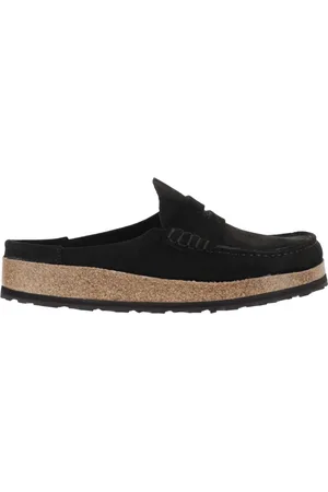 Birkenstock Schoenen, Heren, Zwart, 45 EU, Leer, Naples Clogs