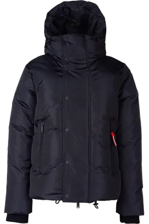 Dsquared2 Jassen, Heren, Zwart, XL, Nylon, Heren Nylon Donsjas