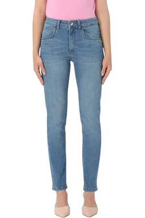Liu Jo Jeans, Dames, Blauw, W29, Denim, Flatterende Fit Denim Jeans