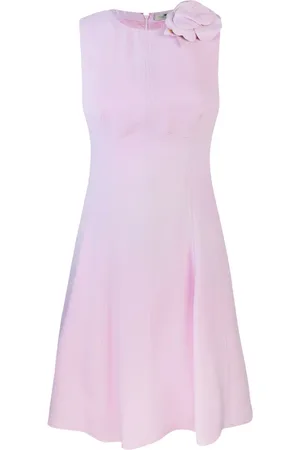 Elisabetta Franchi Kleedjes, Dames, Roze, S, Roze Slim Fit Jurk met Onzichtbare Rits