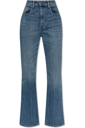 Tory Burch Jeans, Dames, Blauw, W27, Denim, Flare Jeans