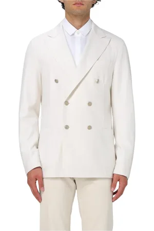ELEVENTY Jassen, Heren, , L, Wol, Ivoor Wol Blazer