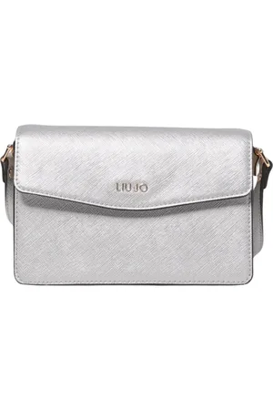 Liu Jo Tassen, Dames, Grijs, ONE Size, Zilveren Crossbody Tas