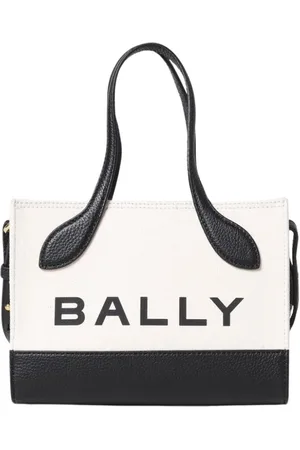 Bally Tassen, Dames, Wit, ONE Size, Elegante Canvas Tote Bag