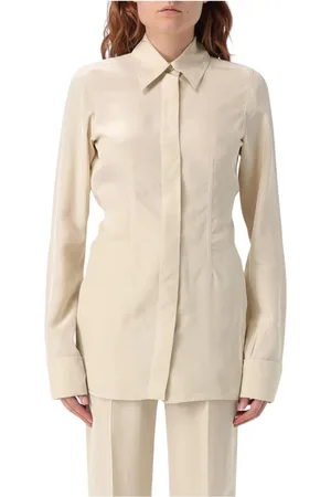 Sportmax Blouses & Shirts, Dames, , XS, Tijdloze Witte Button-Up Shirt