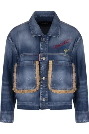 Dsquared2 Jassen, Dames, Blauw, 2Xs, Blauwe Zomer Jean Jack voor Vrouwen
