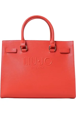 Liu Jo Tassen, Dames, Oranje, ONE Size, Leer, Witte Saffiano Schoudertas