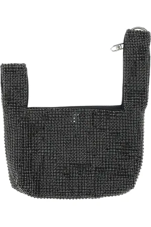 Liu Jo Tassen, Dames, Zwart, ONE Size, Zwarte kralen avondtas