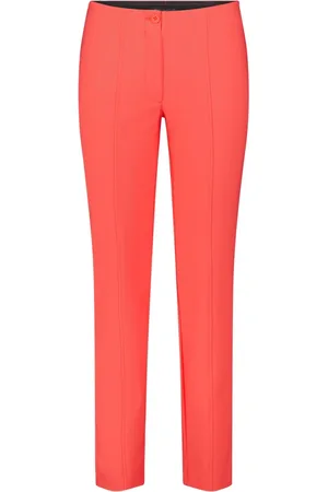 Betty Barclay Broeken, Dames, Rood, 2Xl, Slim Fit Businessbroek
