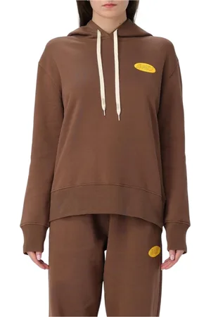 Autry Sweatshirts & Hoodies, Dames, Bruin, S, Katoen, Bruine Sweatshirt Met Relaxte Pasvorm
