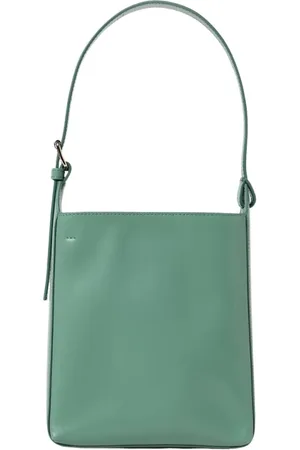 A.P.C. Tassen, Dames, Groen, ONE Size, Leer, Groene leren schoudertas