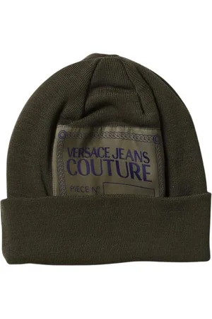 VERSACE Accessoires, Dames, Groen, ONE Size, Stijlvolle Groene Modieuze Hoed Vrouwen