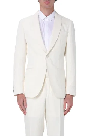 HUGO BOSS Jassen, Heren, Wit, XL, Witte Heren Blazer