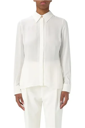 Elisabetta Franchi Blouses & Shirts, Dames, , XS, Zijden Blouse Kraag Elegant Stijl