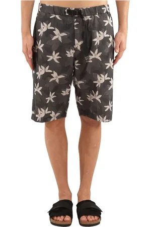 White Sand Korte broeken, Heren, Grijs, 2Xl, Stijlvolle Allover Print Shorts