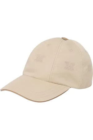 Max Mara Accessoires, Dames, , 57 CM, Katoen, Geborduurde Logo Baseball Cap