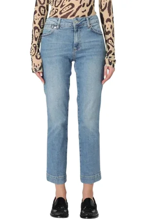 Sportmax Jeans, Dames, Blauw, W24, Blauwe Straight Leg Jeans voor Vrouwen