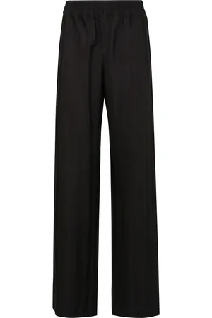 Golden Goose Broeken, Dames, Zwart, M, Wijde Pijp Joggingbroek