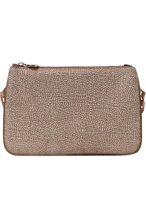 Borbonese Tassen, Dames, , ONE Size, Ivoor Leren Schoudertas