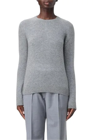 THEORY Truien, Dames, Grijs, M, Kasjmier, Blauwe Cashmere Trui Vrouwen Elegant