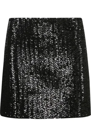 ANINE BING Rokken, Dames, Zwart, M, Pailletten, Paillet Aarde Mini Rok