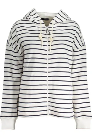North Sails Sweatshirts & Hoodies, Heren, Wit, M, Katoen, Stijlvolle hoodie in het wit