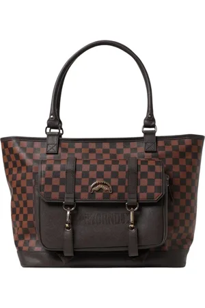 Sprayground Tassen, Dames, Veelkleurig, ONE Size, Leer, Geruite Leren Tote Tas
