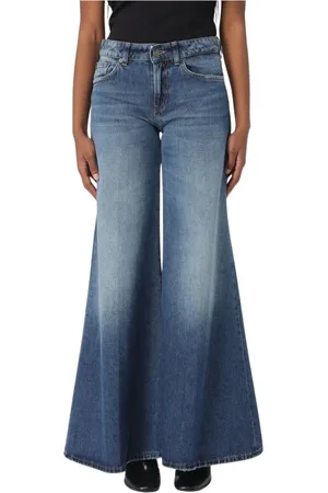 Dondup Jeans, Dames, Blauw, W29, Denim, Klassieke Denim Jeans met Vijf-Pocket Design