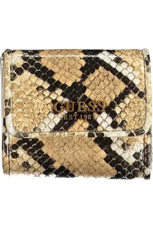 Guess Accessoires, Dames, Veelkleurig, ONE Size, Dames Beige Portemonnee met Contrastdetails