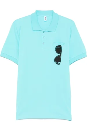 Moschino Tops, Heren, Blauw, XL, Blauwe T-shirts en Polos
