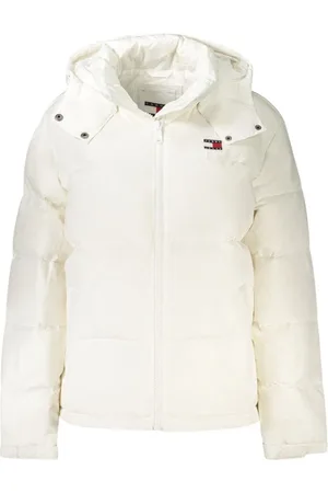 Tommy Hilfiger Jassen, Dames, Wit, XL, Polyester, Polyester Winterjas